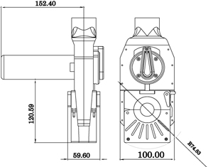 Orbital Welding Closed Arc Micro Weld Heads diagram